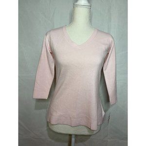 Karen Scott V-Neck Sweater, Size Pet/Pet